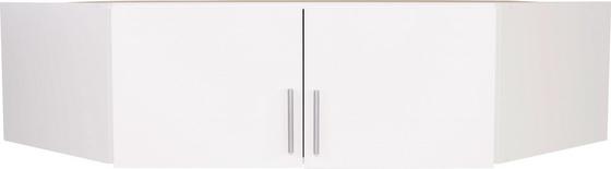 Zweitüriger Aufsatzschrank in Weiß Zweitüriger Aufsatzschrank in Weiß